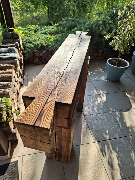 West Elm Inspired Console Table Real Wood Entryway Table 