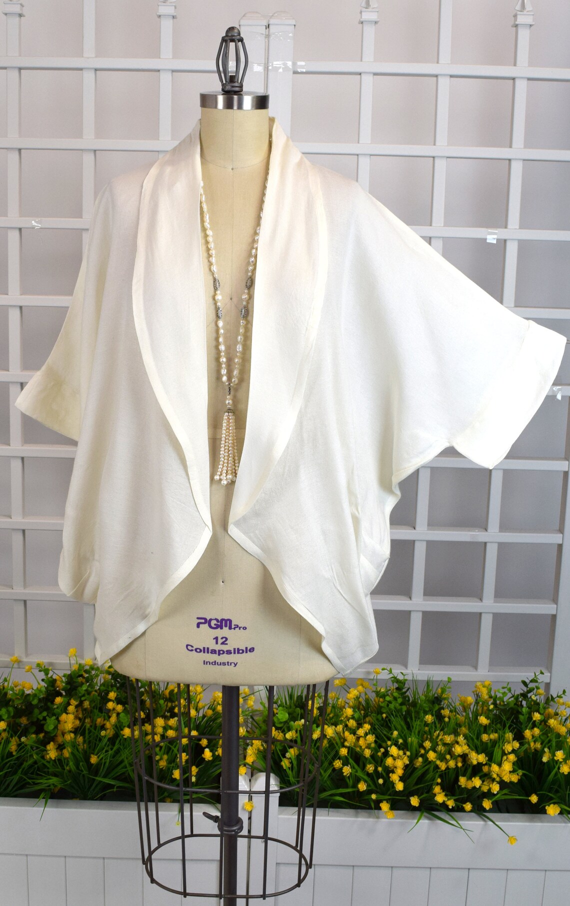 Linen Open Jacket Oversize Linen Jacket Linen Gauze Jacket Etsy