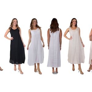 New Linen Slip Dress, Women Linen Maxi Dress, Linen Summer Dress, women slip dress