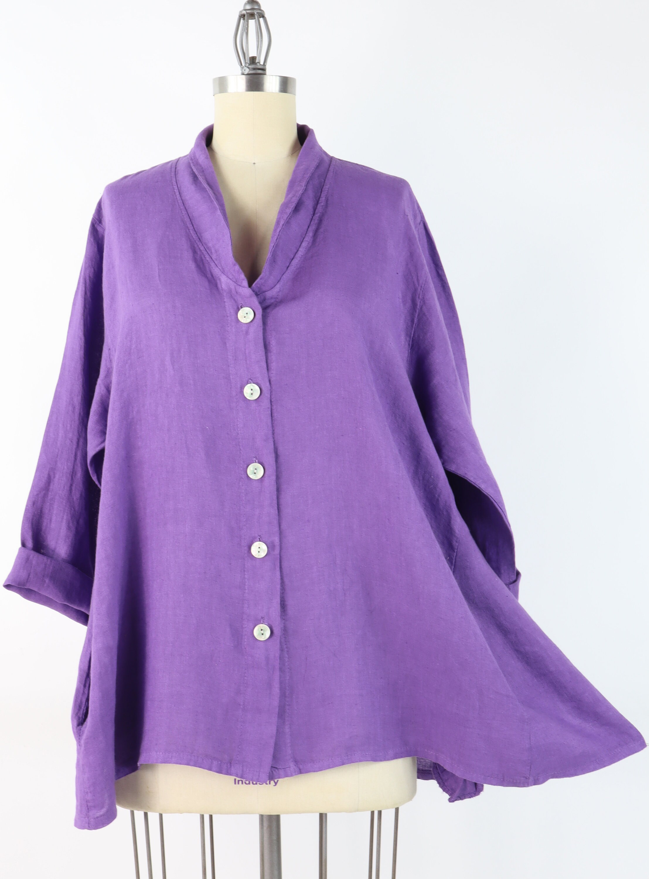 Washed Premium Linen One Size Tunic Women Linen Tunic Linen - Etsy