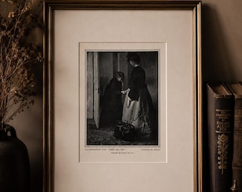 Stampa fotogravura originale di Clarence H. White del 1904 – Tavola da libro di fotografia pittorialista antica – Illustrazione di Eben Holden