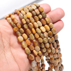 Cat&#39;s Eye Smooth Oval Beads 5x7 - 9x12 MM Natural Cat&#39;s Eye Oval Plain Beads for Handmade Designer Jewelry Necklace Bracelet Pendant Making