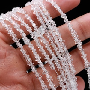 Klare, weiße Herkimer Diamant Quarz Nuggets Perlen Natürliche Uncut Diamant Quarz Natürliche Herkimer Rohperlen für Designer Schmuckherstellung Handwerk