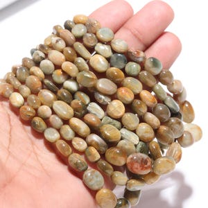 Cat&#39;s Eye Smooth Oval Beads 5x6 - 10x13 MM Natural Cat&#39;s Eye Oval Plain Beads for Handmade Designer Jewelry Necklace Bracelet Pendant Making