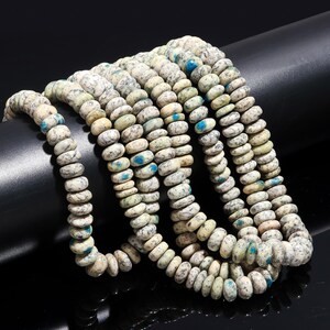 K2 Jasper Rondelle Smooth Beads K2 Jasper Beads Rare Natural K2 Jasper 12 MM Rondelle for Designer Handmade Jewelry Necklace Making Craft