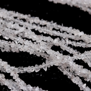 Herkimer Diamond Quartz Nuggets Uncut Beads Natural Herkimer Clear White Raw/Uncut Nuggets Beads for Handmade Designer Jewelry Making Craft