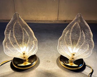 Vintage pair of Murano table lamps