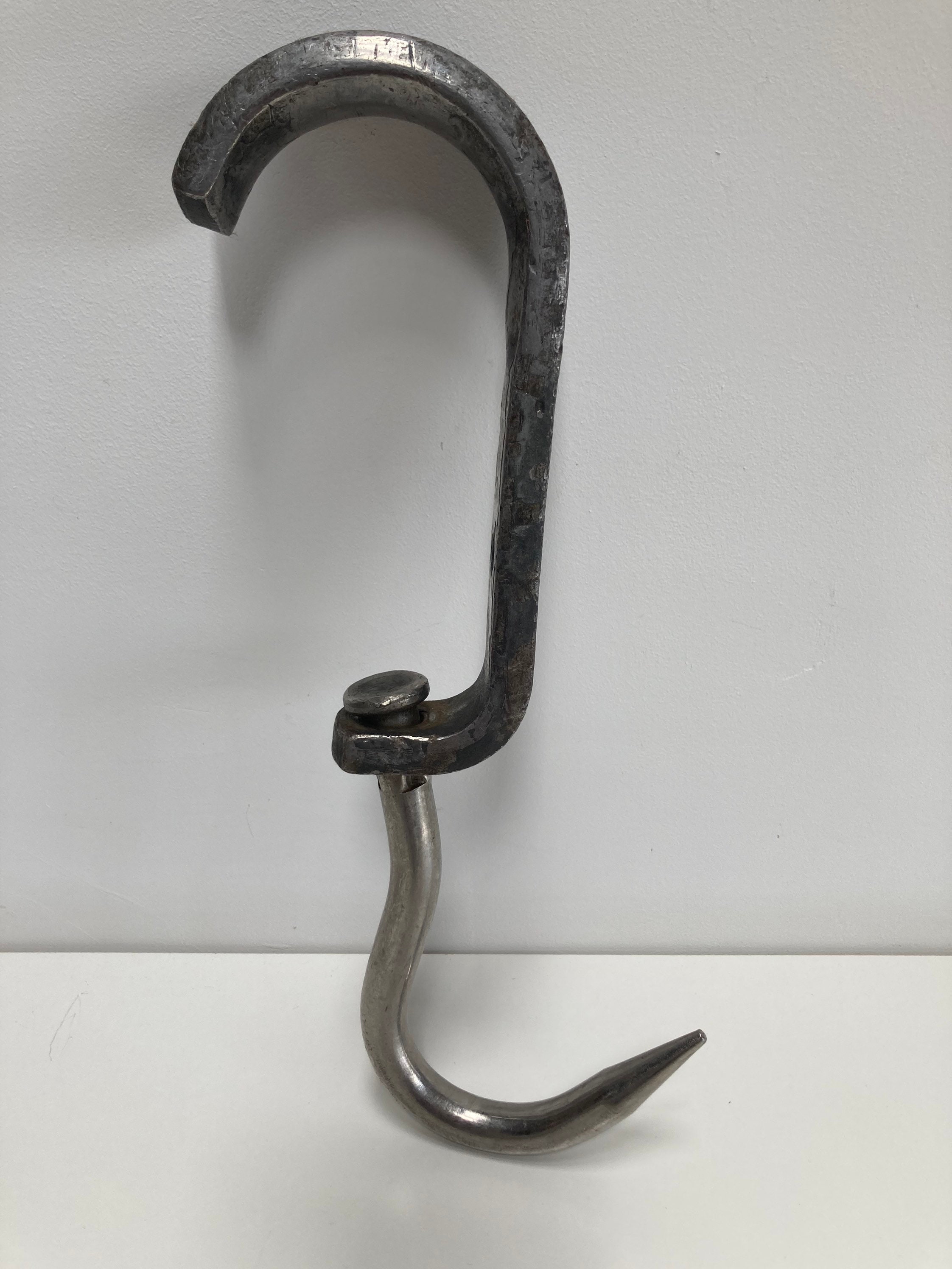 Industrial Vintage Stainless Steel Meat Hook Slaughter Hook Butcher Hook Etsy UK