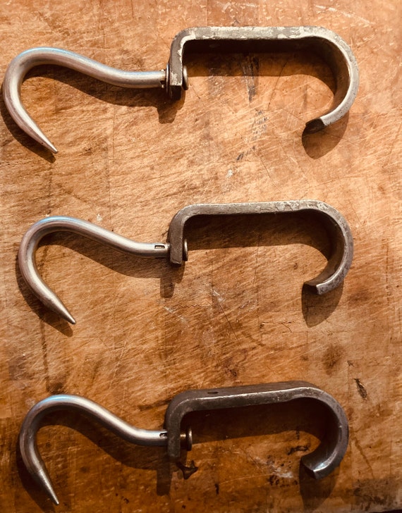 Industrieller Vintage Edelstahl Fleischhaken Schlachthaken Etsy