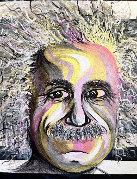 Albert Einstein/einstein/e=mc2/pop Art/einstein Portrait/black and