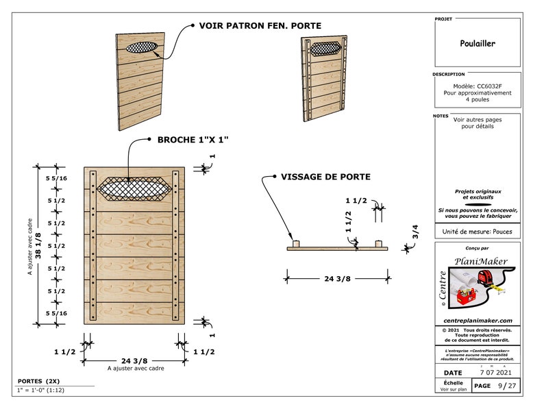 Chicken Coop Plan french Etsy