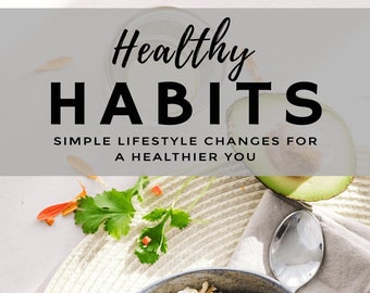 Hábitos saludables, libro electrónico en formato PDF + lista de verificación, descarga digital