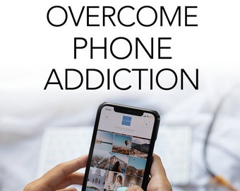 Overcome Phone Addiction PDF eBook + Checklist + Resource Cheat Sheet + Mindmap, Digital Download