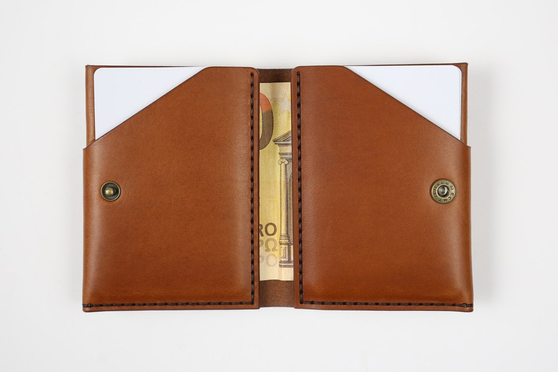 Bifold Wallet With Coin Pocket Minimalist Wallet for Men Etsy