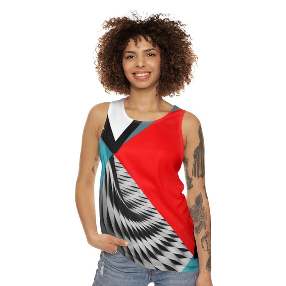 Geometric Abstract Tank Top (AOP)