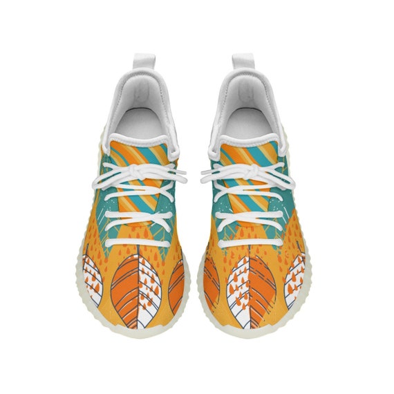 WOMEN’S SPORTS SHOES - Sports Sneaker - Personalized Shoes - Women Comfort Shoes - Walking Sneaker - Leaves Sneaker