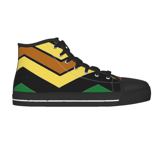 MEN’S CANVAS SHOES - Men's Lace Up Shoes - Black Sole Canvas - Casual Canvas Shoes - Black Lace Up Shoes - Shoes For Him