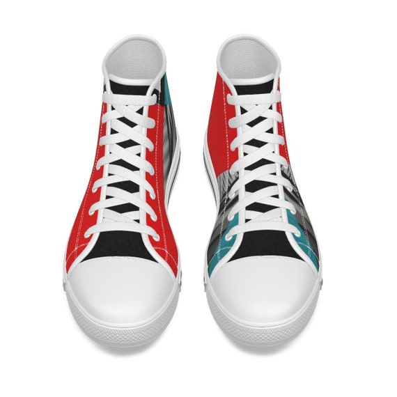 WOMEN’S CANVAS SHOES - Lace Up Canvas - Flat Canvas Shoes - Rubber Sole Shoes - Casual Canvas Shoes - Canvas Shoes Gift