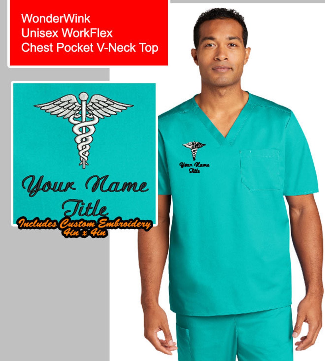 custom embroidered scrub jackets