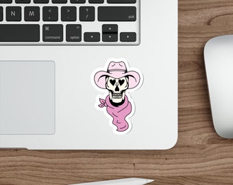 Autocollant squelette de cow-girl