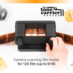 toneCarrier 120 Film Holder (Mark II) for Camera & DSLR Film Scanning. Keep Film Flat and Secure, Scan 645, 6x6, 6x7, 6x9 Photos With Ease