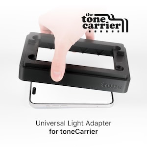 Adaptateur d&#39;éclairage universel toneCarrier - pour numériser avec n&#39;importe quelle source de lumière, tablette ou smartphone