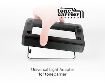 Adattatore universale per luce toneCarrier: per la scansione con qualsiasi sorgente luminosa, tablet o smartphone