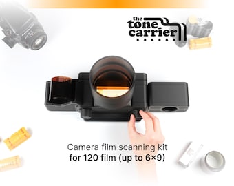 カメラとデジタル一眼レフのフィルムスキャンに便利なtoneCarrier 120
