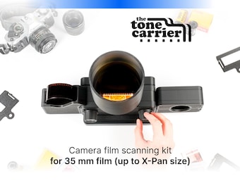toneCarrier 35 mm (Mark II) Film Scanning Kit for Camera & DSLR Scanning - Incl. Chimney, Easyloader, Auto-Spooling Tray