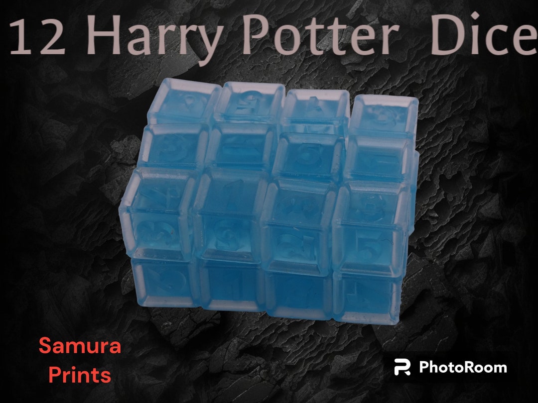 Harry Potter Dice 12pcs 3d Printed - Etsy