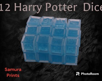 Harry Potter Dice 12pcs 3d Printed