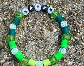 Pulsera Heishi artesanal - Verde