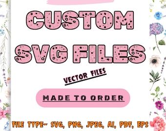 Benutzerdefinierte SVG, benutzerdefinierte SVG-Dateien für Cricut, Cricut, Konvertieren in SVG, Logo in Vektor, Silhouette Schnittdatei