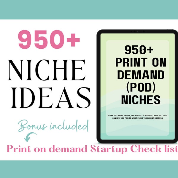 Print On Demand ideas,POD Niche List, Online Business Ideas, Product design idea, POD niches