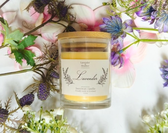 Lavender Dreams: Vela de cera de abelha escocesa