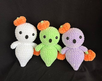 Ghost plushies, Halloween crochet plushie, spooky season decoration, handmade crocheted ghost