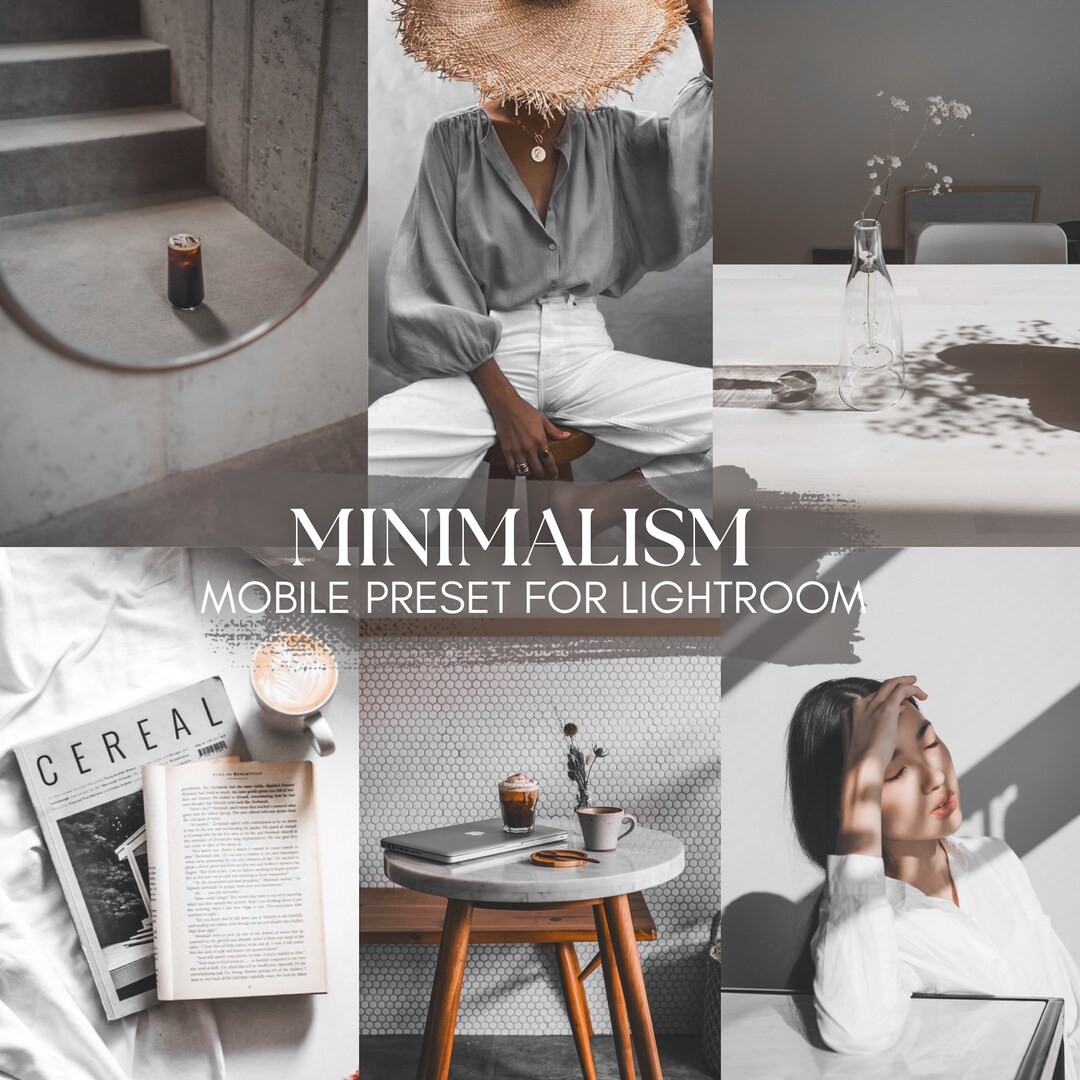 Minimalism Lightroom Preset Bundle, Clean Neutral Photo Filter - Etsy