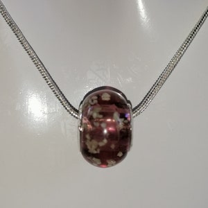 Collier perle violet Murano image 1