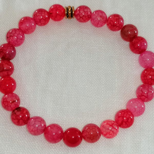 Pink Agate Bracelet