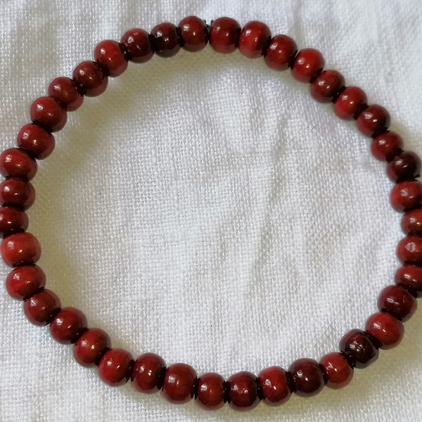 Bracelet Bois de Santal rouge