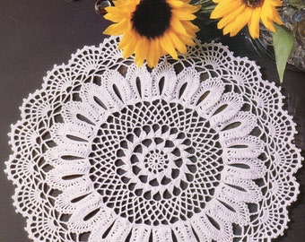 Sunnyside - Fine Art Crochet Doily Pattern.  10-1/2" Diameter.  PDF Download.