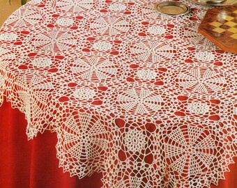 Cordoba - Crochet Table Mat/Runner Pattern.  55" Square.  PDF Download.