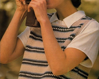Cropped Top - Summer Tops Pattern.  Small 33-35" - (Medium 36-38", Large 40-42", Extra Large 43-45" bust).  PDF Download.