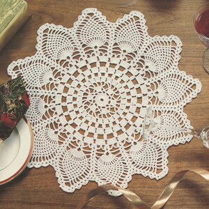 Pineapple Petals - Pineapple Doilies Pattern.  Approx. 16".  PDF Download.