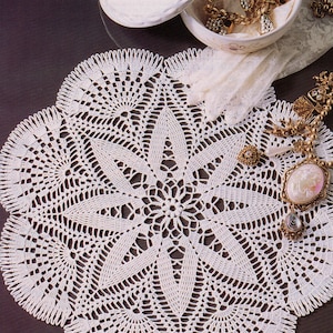 Newport - Fine Art Crochet Doily Pattern.  13&quot; Diameter.  PDF Download.