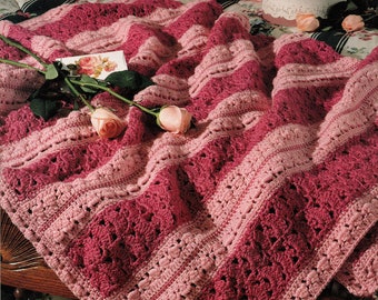February - A Year of Afghans Pattern.  Approx. 45" x 65".  PDF Download.