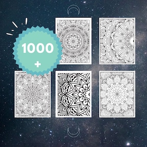 1000 + Mandala Coloring Pages - Full Volume 1
