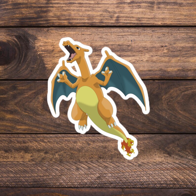 Charizard Pokemon Sticker | Pokemon Sticker - Etsy