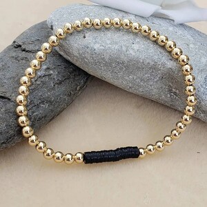 Rose Gold, Gold and Silver Beaded Bracelets-Variety of Colors