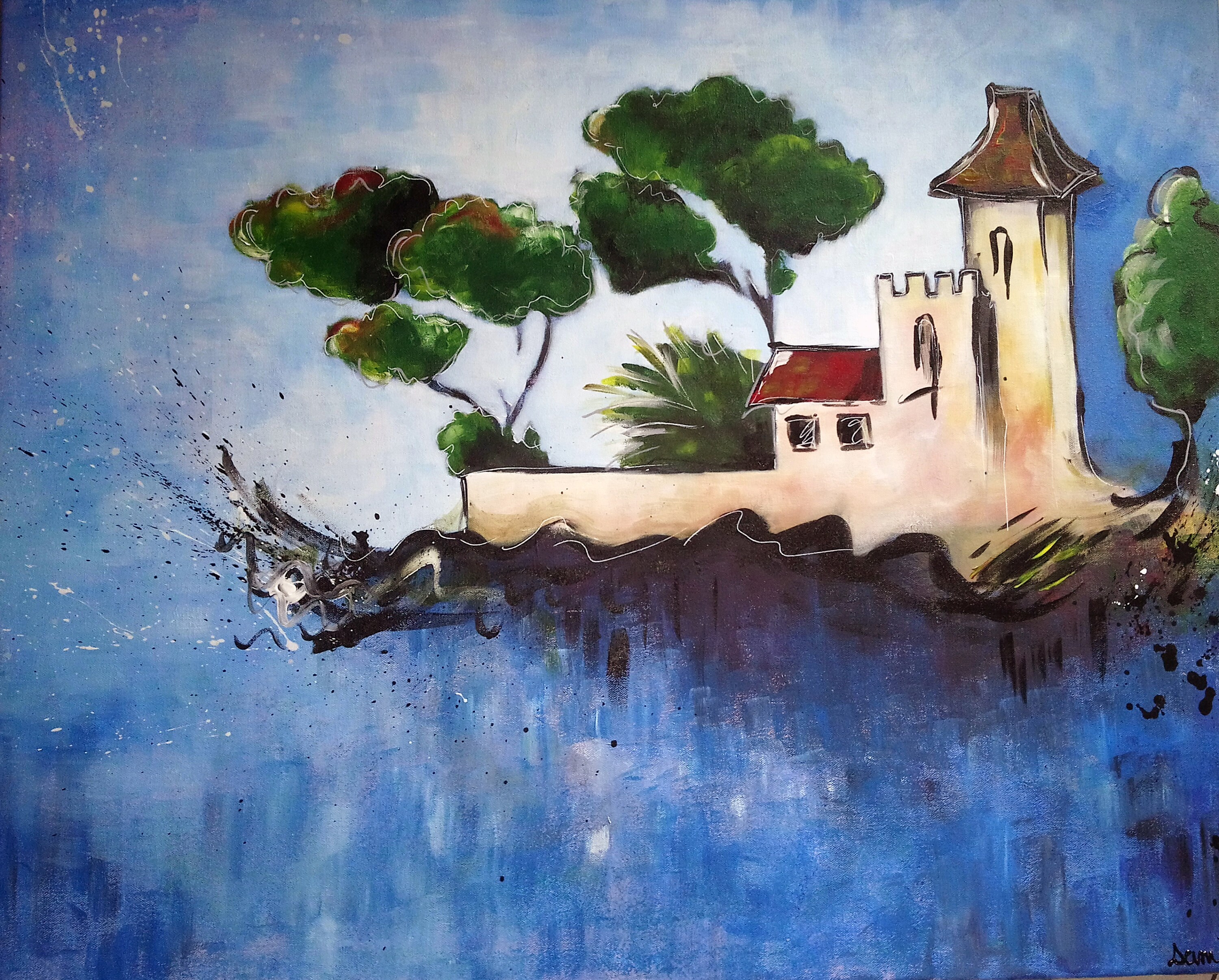 Peinture Acrylique sur Toile Originale Signée La Ciotat 2